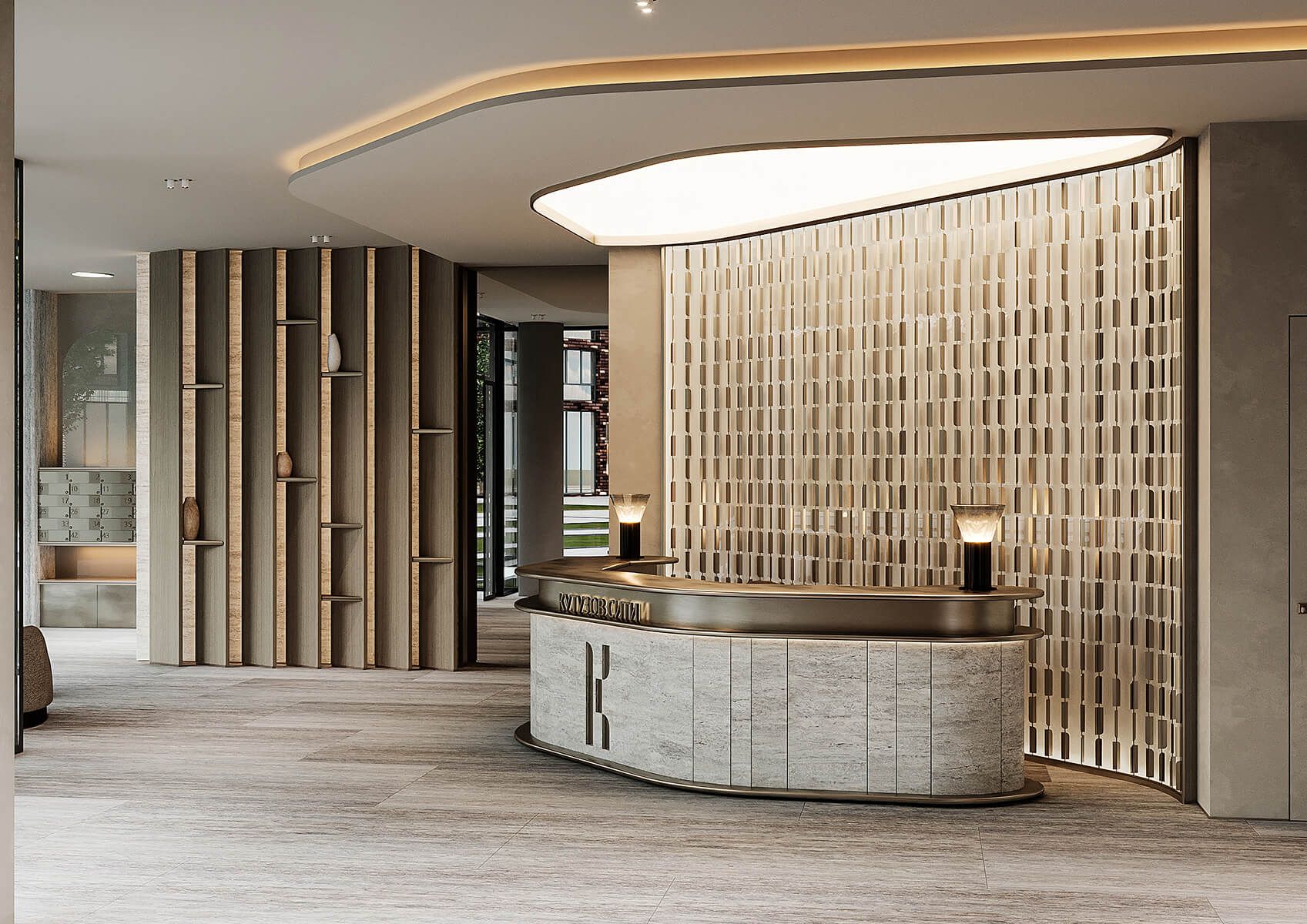 Изящный и продуманный дизайн лобби